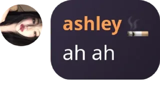 Sticker from ashley 🚬