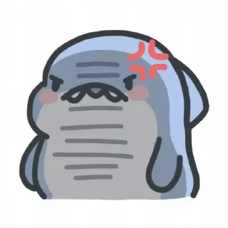🐟 emoji 肥肥鲨 @zigou23 Telegram sticker 13 of 77