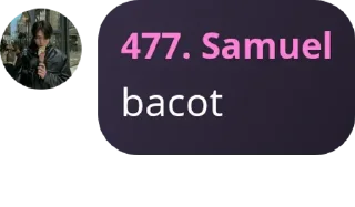 Sticker from Samuel