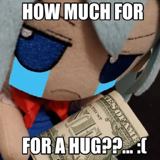 😢 emoji Plushies × @burntpacks Telegram sticker 9 of 120