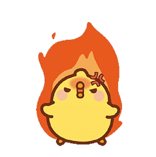 Sticker from @xxyuji || Molang : Happiness is here!