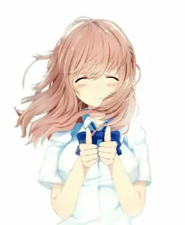 👍 emoji Silent voice @anime_stickers_channel Telegram sticker 5 of 65