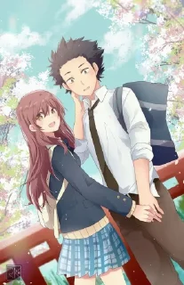 ✨ emoji Silent voice @anime_stickers_channel Telegram sticker 23 of 65
