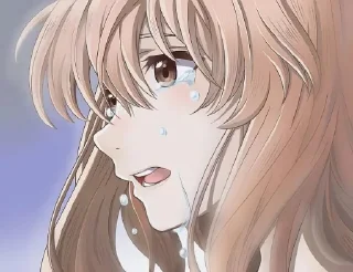 😭 emoji Silent voice @anime_stickers_channel Telegram sticker 7 of 65