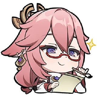 😏 emoji Genshin Stickers Telegram sticker 18 of 120