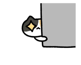 ⭐ emoji 動く！ゆるい三毛猫 @moe_sticker_bot Telegram sticker 22 of 24