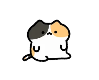 ⭐ emoji 動く！ゆるい三毛猫 @moe_sticker_bot Telegram sticker 16 of 24