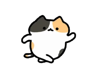 ⭐ emoji 動く！ゆるい三毛猫 @moe_sticker_bot Telegram sticker 19 of 24