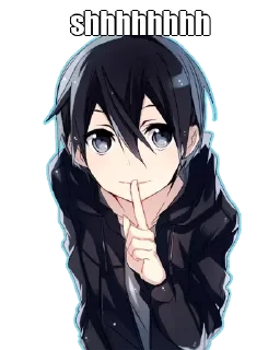 😶 emoji κιʀιтo [Bℓack swor∂sman]'s pack by @Makima_UltraXBot 1 Telegram sticker 13 of 120