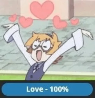 ❤️ emoji Anime reaction 2 @UwU_tg Telegram sticker 16 of 60