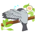 😳 emoji Sparrow 1 Telegram sticker 24 of 125
