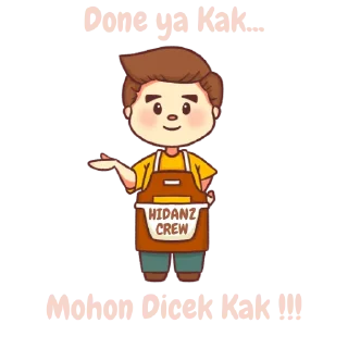 Sticker from Service by @hidanzstore
