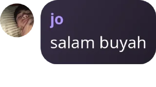Sticker from alergi jones