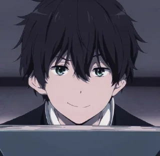 🎐 emoji Oreki 🎐  [ @AnimeCommunityChat ] Telegram sticker 15 of 120