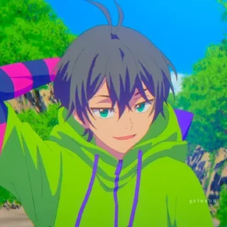 💚 emoji Miya Chinen @AnimStick Telegram sticker 22 of 30