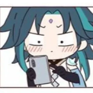 🍃 emoji xiao || w/ fatui boy, broke god @HonakaSaiki Telegram sticker 9 of 24