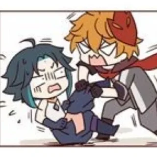 🍃 emoji xiao || w/ fatui boy, broke god @HonakaSaiki Telegram sticker 19 of 24