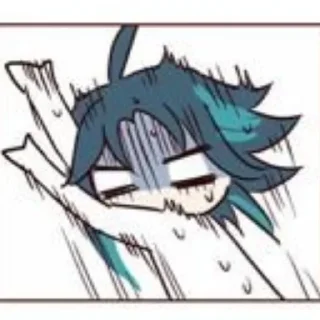 🍃 emoji xiao || w/ fatui boy, broke god @HonakaSaiki Telegram sticker 10 of 24