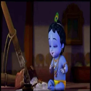 😋 emoji Little Krishna @krko246 @krishnas1125 Telegram sticker 9 of 108