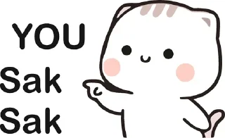 😶 emoji @Sticker_wow YOU 🙆 Telegram sticker 20 of 59