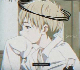 🙂 emoji Sad girl dan boy @Menhera_Kun_Miauu Telegram sticker 19 of 100