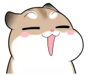 😄 emoji Pudding Hamster @tikelku Telegram sticker 12 of 41