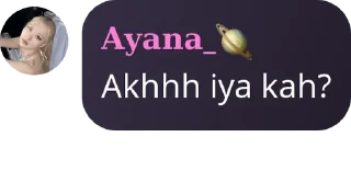 Sticker from Ayana pacar mu