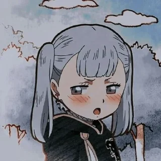 🤔 emoji Black Clover... @xvieravelyn — @stckrRobot Telegram sticker 16 of 87