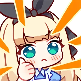 👍 emoji 物述有栖 Telegram sticker 10 of 20