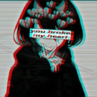 Sticker from sad girl 🥀