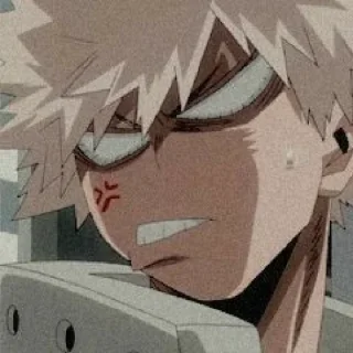 😬 emoji Bakugo - @Husbandoo Telegram sticker 15 of 60