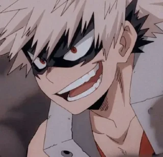 😌 emoji Bakugo - @Husbandoo Telegram sticker 23 of 60