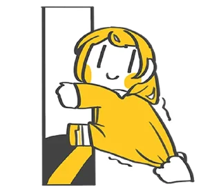 🙅 emoji 加零在電線桿下說嗨 @moe_sticker_bot Telegram sticker 9 of 32