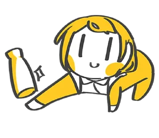 ⭐ emoji 加零在電線桿下說嗨 @moe_sticker_bot Telegram sticker 21 of 32