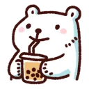 Sticker from 白白日記 · 好熱啊!