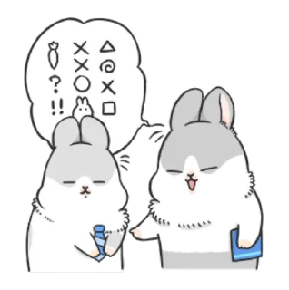 😯 emoji ㄇㄚˊ幾兔-上班族篇 Telegram sticker 13 of 24