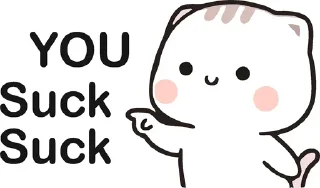 😶 emoji @Sticker_wow YOU 🙆 Telegram sticker 18 of 59
