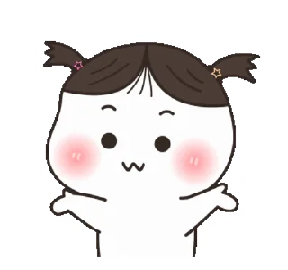🤷‍♀ emoji @stickers_gifs_store chibi little Mochi🥰 — @stckrRobot Telegram sticker 7 of 24