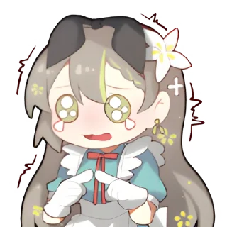 😢 emoji 明前奶绿2.0-爱丽丝 Telegram sticker 13 of 26
