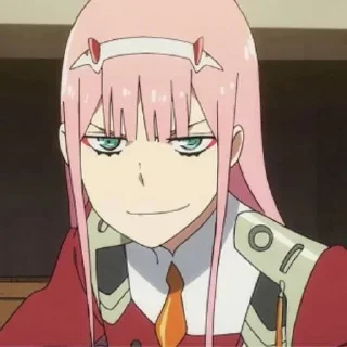 😏 emoji Zero two Telegram sticker 19 of 25
