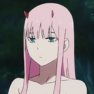 😐 emoji Zero two Telegram sticker 7 of 25