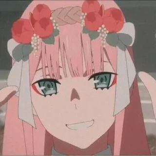 😁 emoji Zero two Telegram sticker 14 of 25