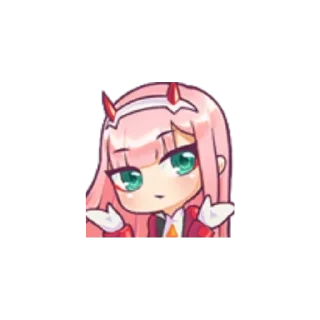 Sticker from zero two