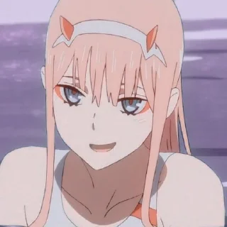 😏 emoji Zero two Telegram sticker 15 of 25