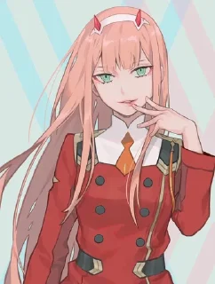 Sticker from Zero two