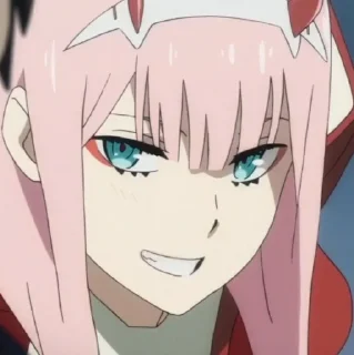 🐙 emoji zero two Telegram sticker 9 of 32
