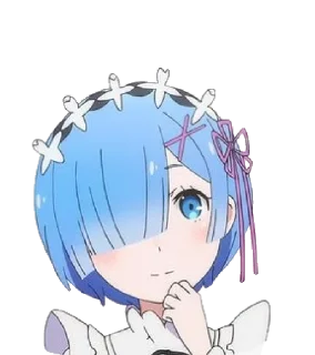 😉 emoji Re : Zero @StickersofWeeb Telegram sticker 21 of 45
