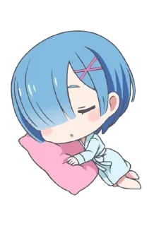 😴 emoji Re : Zero @StickersofWeeb Telegram sticker 15 of 45