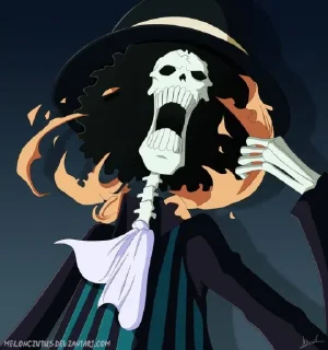 💀 emoji Brook Telegram sticker 14 of 20