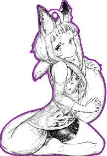 😊 emoji fox girl (jaco) @Anak_kucing_stiker Telegram sticker 11 of 45